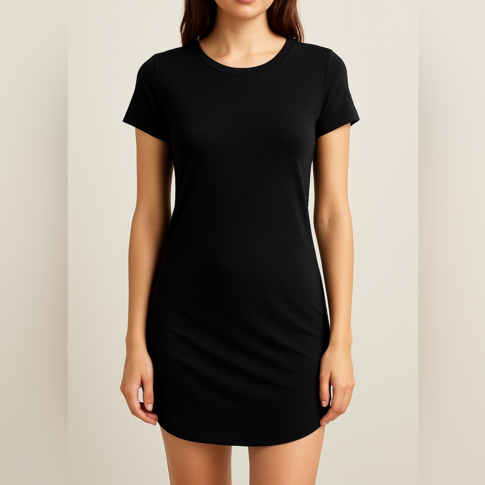 Heart & Hips Black T-Shirt Dress  – women’s Size M – (M7)”✨